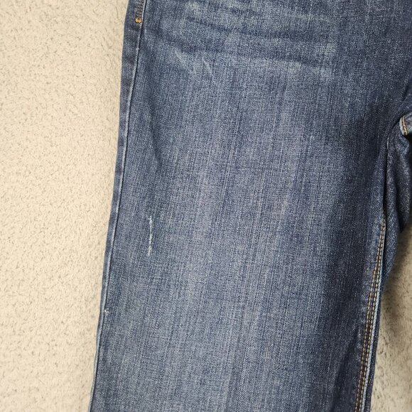 Levi’s Perfect Waist 525 Boot Cut Jeans Women's Sz 16 Mid Rise Dark Wash Stretch - Picture 11 of 12